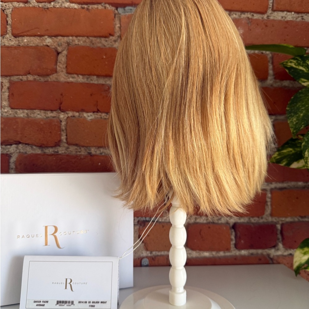 SAVOIR FAIRE Remy Human Hair Wig RAQUEL WELCH HandTied+Lace SS14/88 Golden Wheat - Picture 2 of 9
